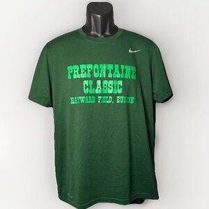 Prefontaine Classic Vintage Inspired Nike Dri-Fit Green Men’s T-Shirt Size L